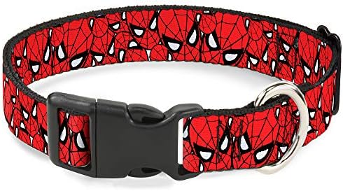 Buckle-Down Collar Breakaway Spider Man empilhado 9 a 15 polegadas 0,5 polegadas de largura