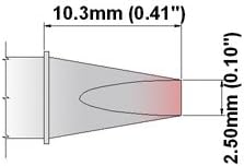 Thermaltronics K75CH025 CHISEL 30DEG 2,5mm