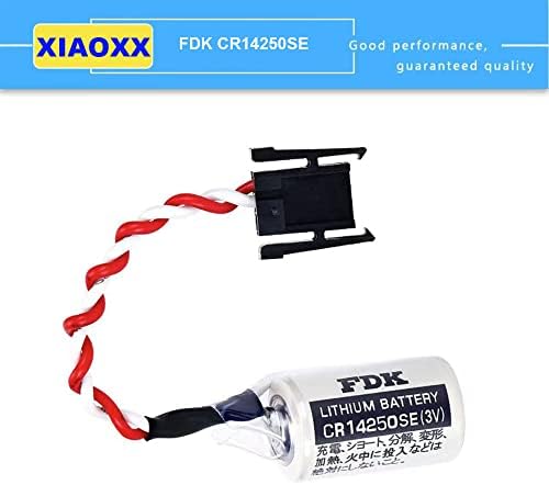 Xiaoxx CR14250SE 3V Bateria de lítio descartável PLC Bateria industrial com plugue para FDK CR14250SE 1/2AA Bateria