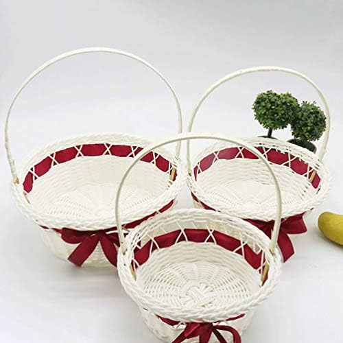 PretyZoom Terceneiro cestas tecidas cestas de casamento cesto cesto de cesto de planta cestas de plantas de pétalas