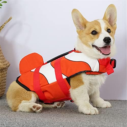 Jaqueta salva-vidas de cachorro de neoprene, colete salva-vidas com duas tiras ajustáveis ​​e fivelas de liberação lateral