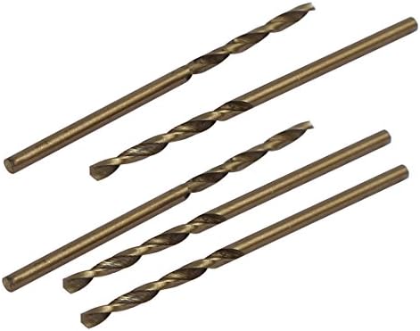 Aexit 1,7 mm DIA Tool Split Point HSS Cobalt Twist Drill Drill Bit Drilling Tool 5pcs Modelo: 61AS453QO556