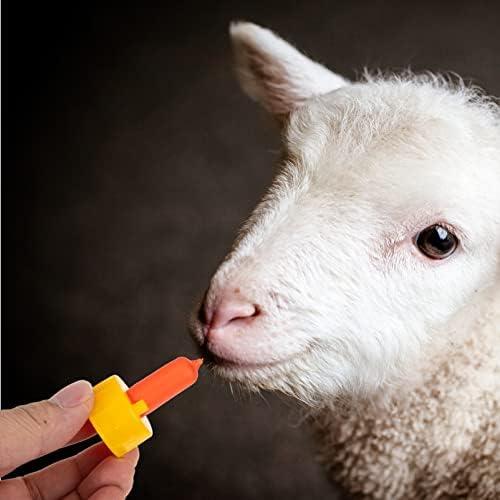 ANGO PRITCHARD BONPOLO PARA CEAS: 10pcs Pequeno leite de leite bebida Pritchard Bico de plástico macio para amamentar Lambs Goat Kids