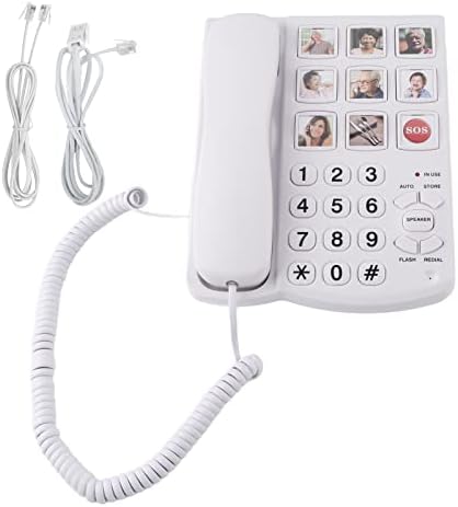 PLPLAAOO LD - 858HF BULT BULT TELEFONE, telefone doméstico com botões de foto, Linha fixa de memória fotográfica
