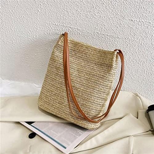 Saco wykdd tecido crossbody summer praia saco de praia saco redonda hola de vime saco feminino