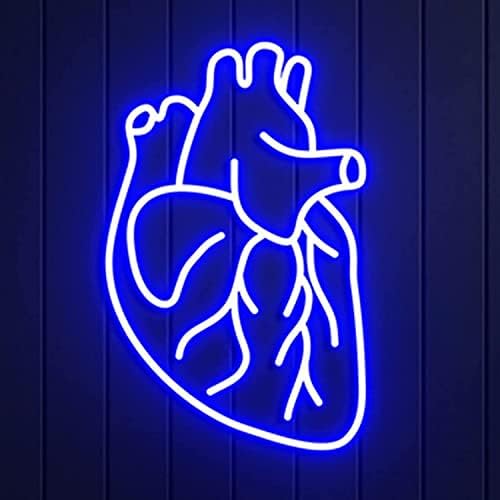 DVTEL Custom Heart Neon Néon, decoração criativa, parede pendurada na prancha luminosa, luzes de neon LED de plugue, 50x30cm, cafeteria