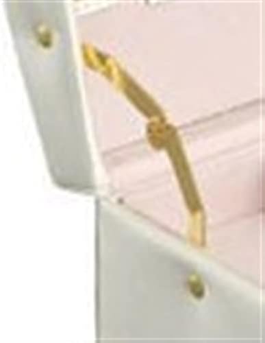 Caixas de armazenamento Caixa de jóias de três camadas Caixa de jóias de jóias de couro duplo PU