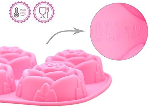 Flores de silicone moldes de sabão 2 PCs variados sabonete de bricolage, bolo, geléia, pudim, molde de chocolate 12 e 6 orifícios