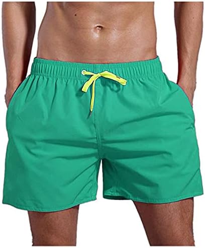 Baús de natação para homens da BEUU, shorts de treinamento de tábua de praia de secagem rápida com forro de malha