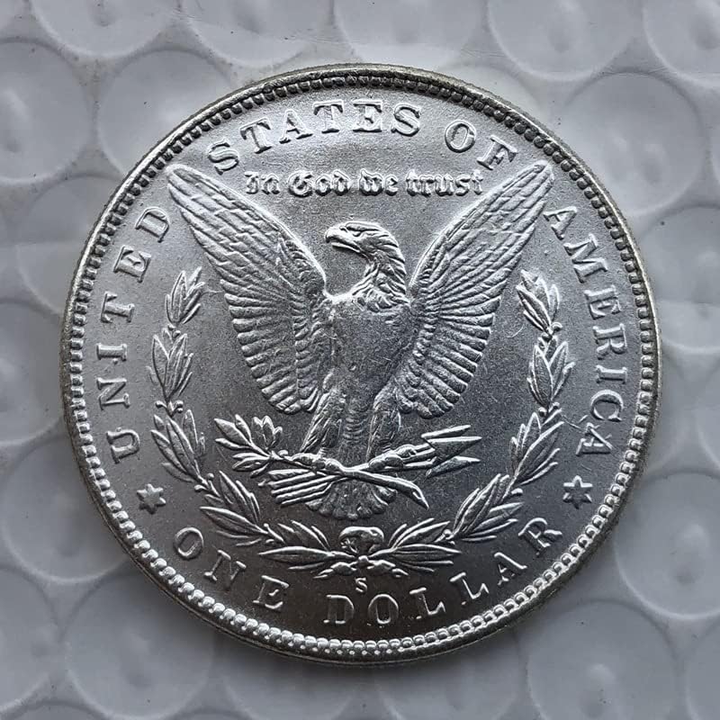 1921S Edição Americana Morgan Coin Silver Dollar Dollar Brass Boldado com Handicraft Handicraft Comemoration Moedas comemorativas