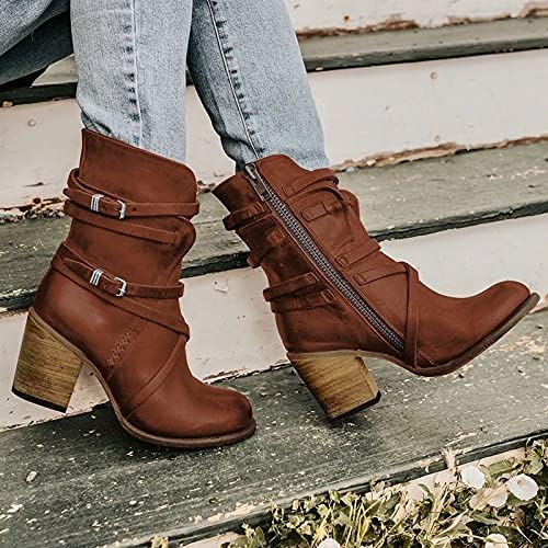 Women Platform Boots Black vintage Flor Ethnic Style Non Slip Shoes Fashion Fall Combat Bot de combate para o trabalho externo