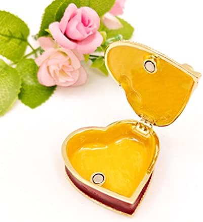 Caixa de maquiagem Cabilock Organizador Love Heart Heart-Brow-NOT JOIXA Caixa de bugiganga Brincos de colar de armazenamento