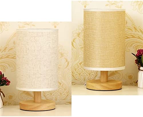 Jjry lâmpada de mesa de madeira lâmpada clássica de mesa de cabeceira à noite de proteção olho de proteção