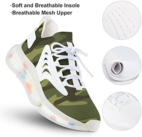 Tênis de caminhada masculina do gjetfdap, deslize sapatos de corrida de sapatos de trilha respirável Casual Sapatos leves