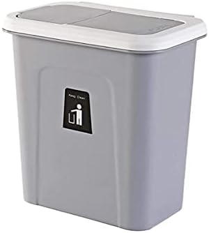 Lixo wxxgy lata lixeira lixo pendurado lixo com tampa para cozinha, lixo de cesta de lata de lata para banheiros, cozinhas/sty-4/27x17x28cm
