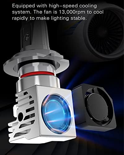 Ziopgtob 9005/HB3 Bulbos LED 12000lm 80W Faróis 6000k Xenon Branco 300% Brigther sem fio lâmpada