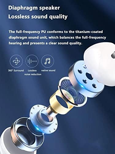 Fones de ouvido sem fio de miotte bluetooth 5.0 fones de ouvido com 30h de jogo de reprodução de ciclo de reprodução IPX6 fones