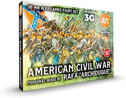 Conjunto de assinaturas interativas de AK - Rafa Archiduque, Guerra Civil Americana de 28mm de 28 mm