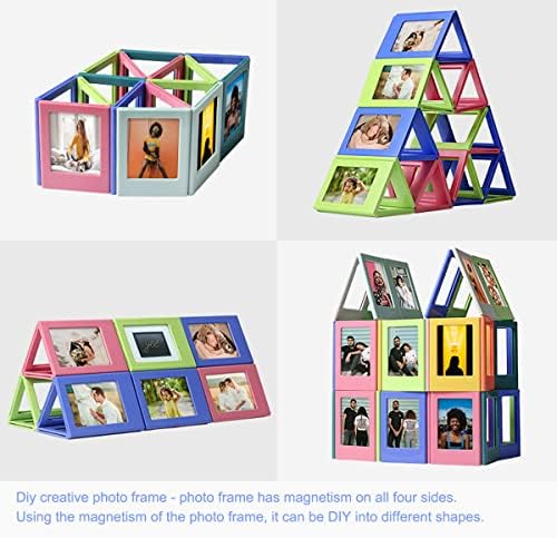 Ainmege 2x3 Polaroid Mini Picture Magnets Tamanho da carteira FODO FOTO para geladeira 10pack