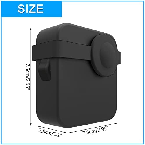 Caso corporal de silicone macio para GoPro Max 360 Case Silicone Protective Cover Capacão Kit de Acessórios de Shell