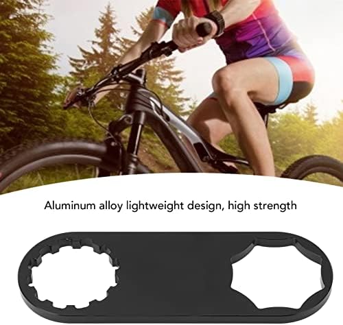 Chave de capa do garfo dianteiro Jopwkuin, portátil T6 Tratamento térmico Ferramentas de reparo de bicicleta polida fosca