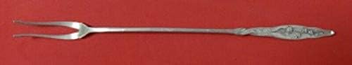 Lily of the Valley bithando Sterling Silver Olive Fork Long 9 1/4 Antique