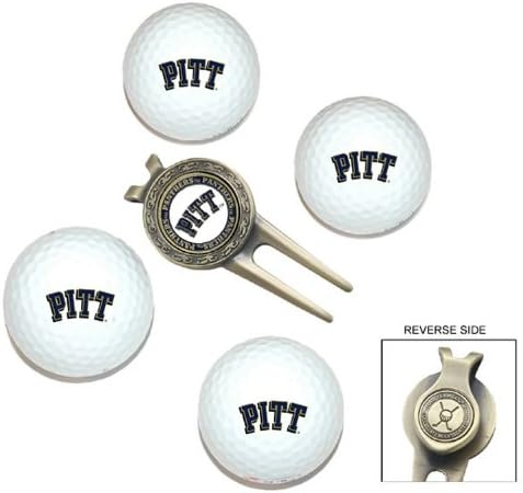 Team Golf NCAA Gift Switchblade Divot Tool, Cap Clip e 2 marcadores de bola de esmalte de dois lados