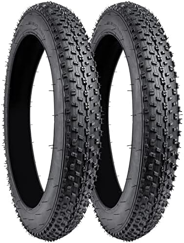 2 conjuntos de 20 Mountain Bike gord pneus 20 x 3,0 compatíveis com 20 x 3,0 pneus de bicicleta de montanha
