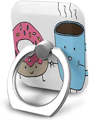 Phone Stand Donuts and Coffee - Melhor Juntos Teller de telefone Anel Ajuste Ajustável 360 ° Ring -Ring Stand Para iPad, Kindle, telefone x/6/6s/7/8/8 plus/7, smartphone Android
