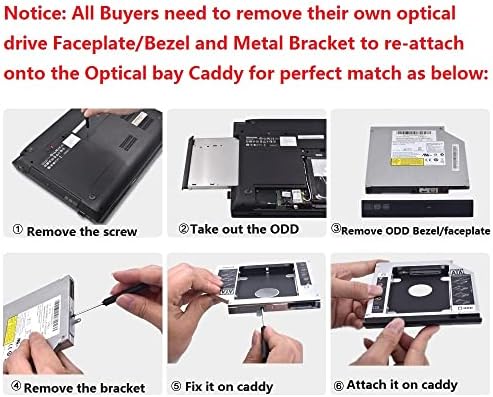 Novo SATA 12,7mm 2º HDD SSD DISCURO CADDY BATY CADDY para Acer Aspire E1-731 GTA0N UJ8B0AW