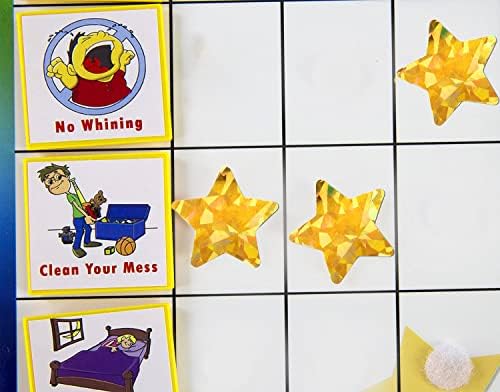 1,5 GRANDES HOLOGRÁFICO DO GOLD STAR STAR para crianças Recompensa, 500 PCS FOIL STAR ASSITORES METÁLICOS ROLOP