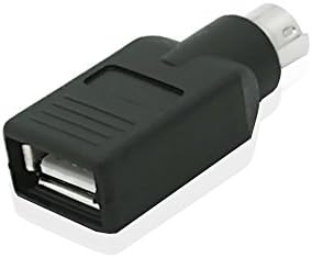 USB para PS2, COOSO USB2.1 Feminino para PS/2 Adaptador masculino SY-USB-PS2, BLACK/3PACK