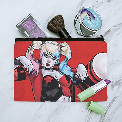Bolsa de organizador de bolsas cosméticas de maquiagem de personagem Harley Quinn