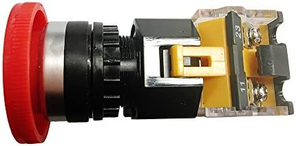 Botão de parada de emergência 1NO+1NC 440V 10A para Máquina de corte de gravura a laser CO2