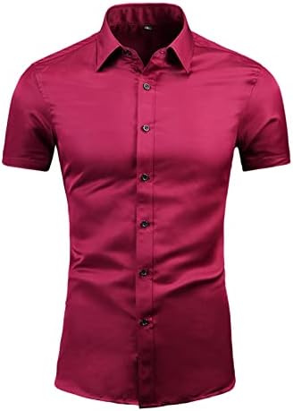 2023 Novo verão novo masculino de manga curta camisa de manga curta Plus Size Size Casual Casual Camisa de Polyster