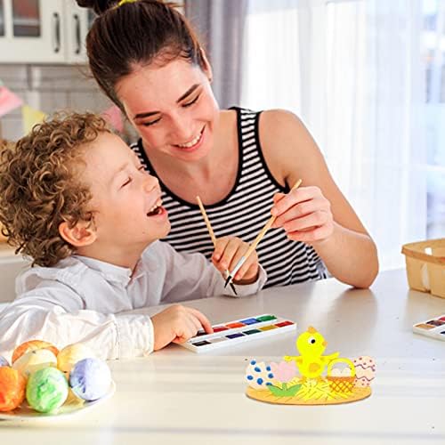 Bisavó de Natal Ornamento de Natal Paintando ornamentos de mesa de madeira da Páscoa Acessórios Decoração Infantil