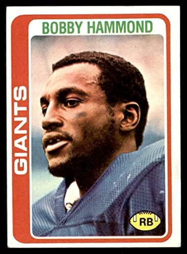 1978 TOPPS 352 Bobby Hammond New York Giants-FB VG/EX GIANTS-FB MORGAN ST