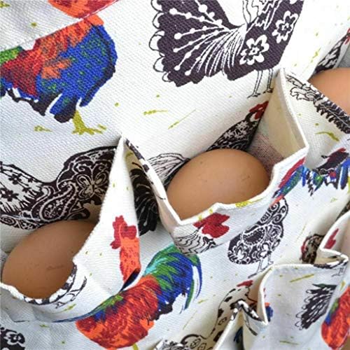 Avental de ovo anuirheih, aventais para mulheres com bolsos, cozinha de cozinha, cestas de ovo portador de avental