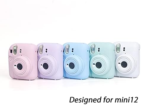 Caixa da câmera Kimyoaee para Fujifilm Instax Mini 12 Acessórios de câmera instantâneos Premium Soft Silicone Protective