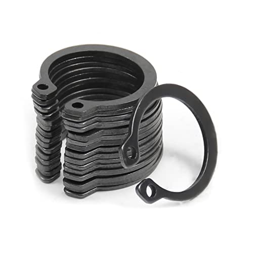 MROMAX Circlips externos, 19,4mm od anéis de retenção externos, aço preto de 65mn aço C-clipe C-clip de retenção de snap