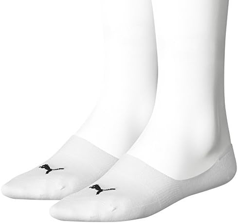 PUMA Mens 2 Par Footies Treinador meias com garra de silicone