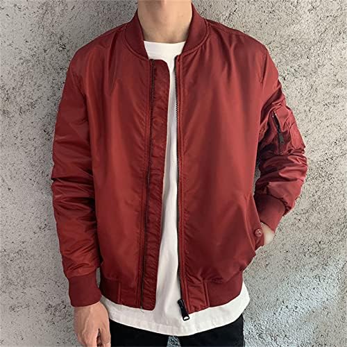 MAIYIFU-GJ JAPETA DE VIÊS LIMPELAÇÃO HOMEM MENINO Spring Casual Softshell Bomber Casat Outwear Vintage Full-Zip Military Windbreaker