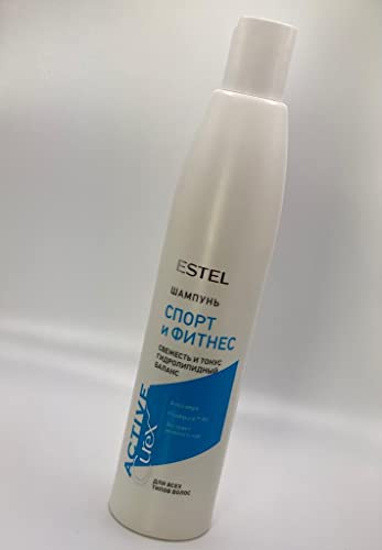 Estel Sport Professional Sport e Fitness Shampoo para todos os tipos de cabelo Curex ativo, 300 ml