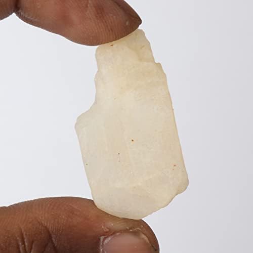 Gemhub branco natural cru ácido na pedra cura cristal egl certificado 45.25 ct pedra preciosa solta para cura