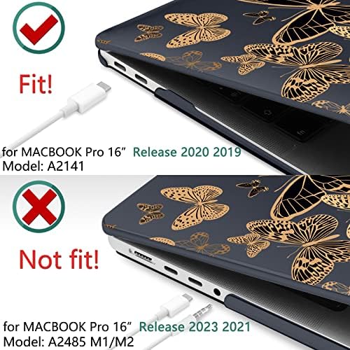 Camplala Compatível com MacBook Pro 16 polegadas Caso 2020 2019 Liberação A2141 com barra de toque e ID de toque - caixa de