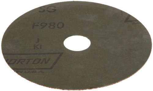 Norton SG Blaze F980 disco abrasivo, apoio de fibras, óxido de alumínio de cerâmica, 7/8 Arbor, 4-1/2 diâmetro, grão 120