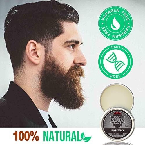 Bálsamo de barba por raízes acidentadas - Balm de barba nutritiva de cabelo com aroma arborizado de lenhador para barbas brilhantes