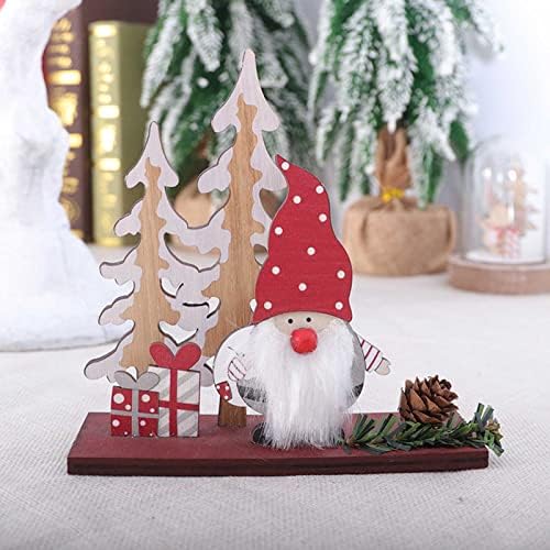 Novas decorações de natal de madeira decorações de natal véspera de Natal Presentes de Natal Decorações de mesa de jardim