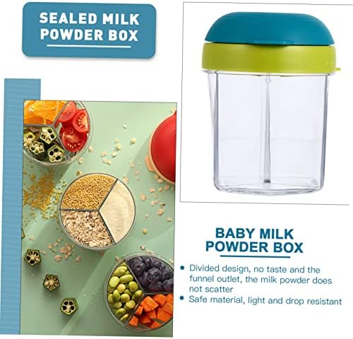 Toyvian 1pc Rice Arrozim de armazenamento de alimentos Recipientes de fórmula bebê Powor Powdd fundo de leite seco