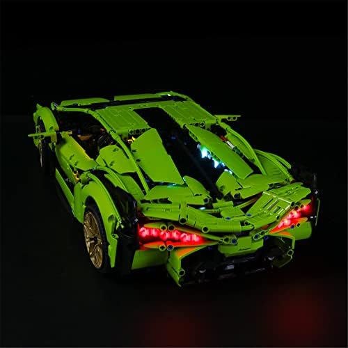 Kit de iluminação LED de Lightiling para LEGO- 42115 Lamborghini Sián FKP 37 Blocos de construção Modelo - LED LUZ